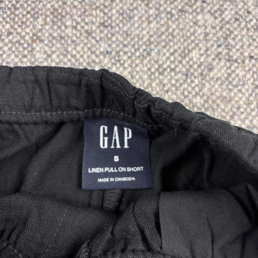 Gap Women's Linen Pull-On Short Size Small Black New - Picture 5 of 7